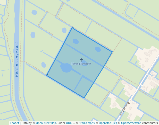 walking in Hove Elizabeth map in Purmerend