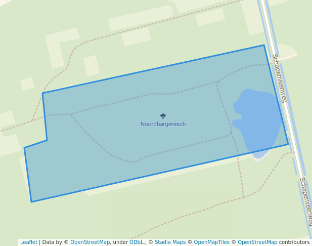 walking in Noordbargeresch map in Emmen