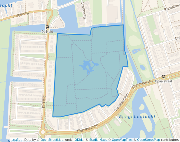 walking in Roege Bos map in Groningen
