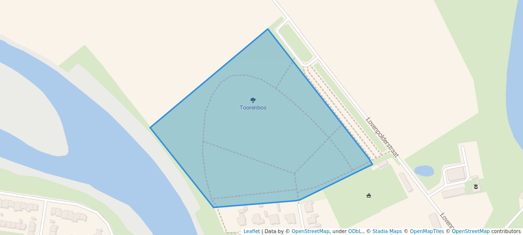 walking in Toorenbos map in Hoek