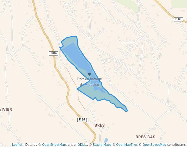 Parc du barrage de Miquelou