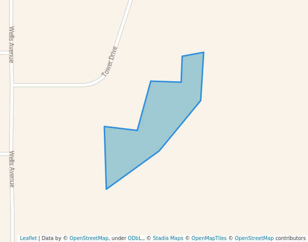 walking in Tower Hill Park map in Benton Harbor