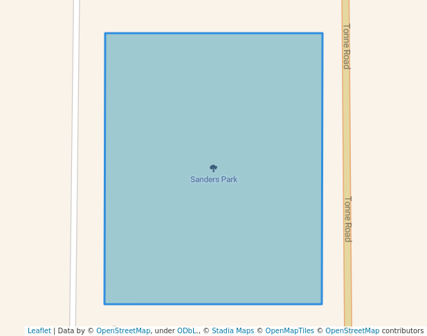 walking in Sanders Park map in Elk Grove Village