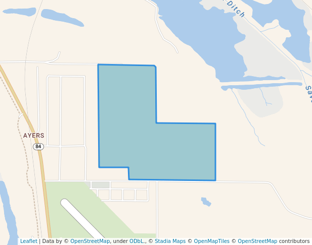 walking in Ayers Sand Prairie State Nature Preserve map in Ayers