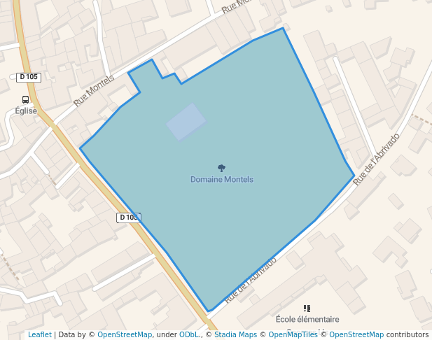 walking in Domaine Montels map in Lansargues
