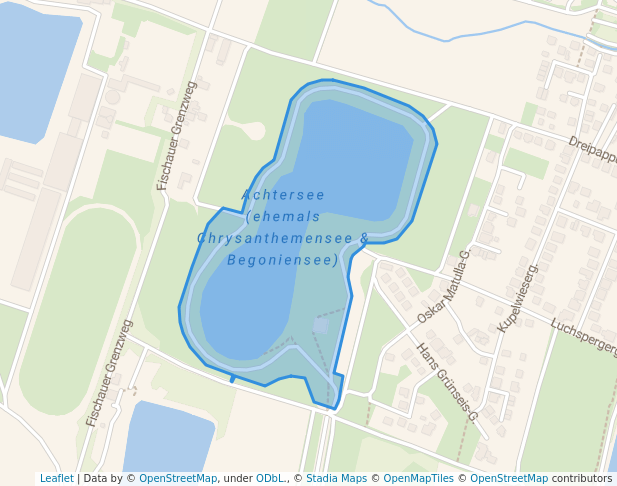 walking in Naherholungsgebiet Achtersee map in Wiener Neustadt
