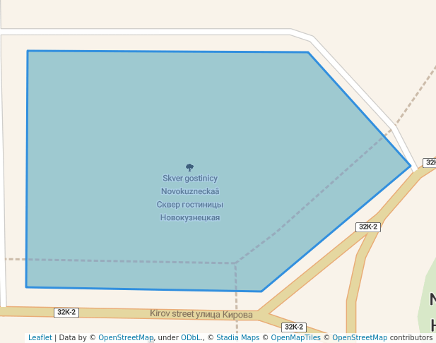 Сквер гостиницы Новокузнецкая