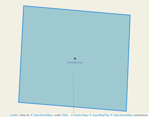 walking in Needles Eye map in Oneida