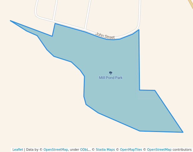 walking in Mill Pond Park map in Nacogdoches