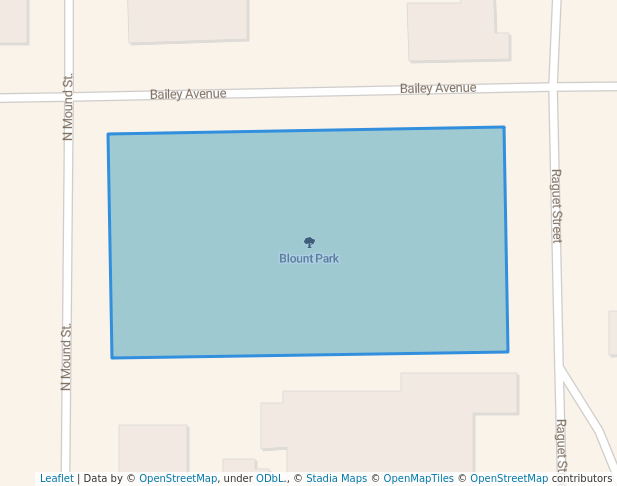 walking in Blount Park map in Nacogdoches