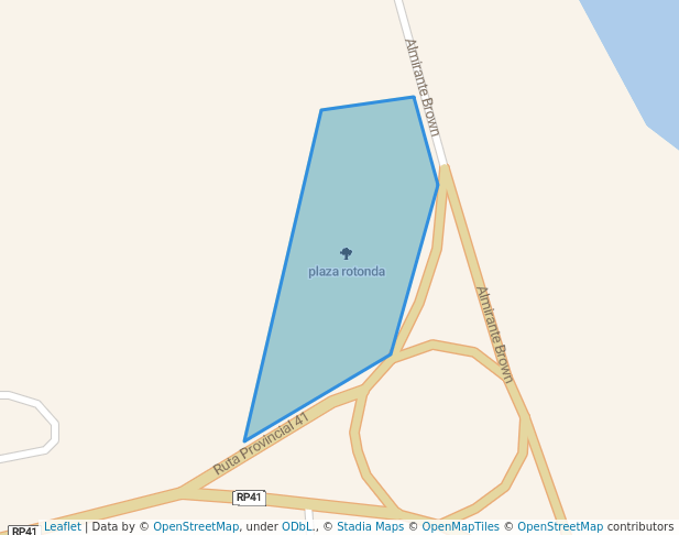 walking in plaza rotonda map in Baradero