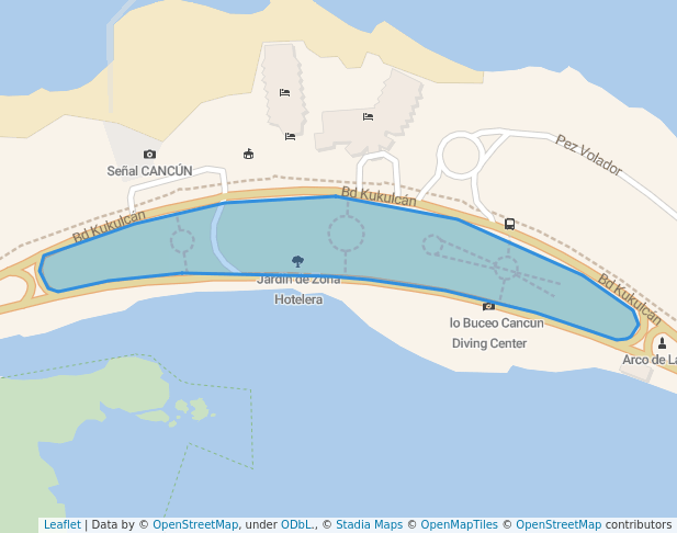 Jardín de Zona Hotelera