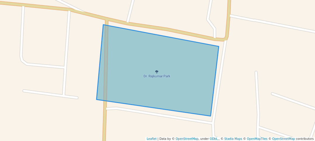 walking in Dr. Rajkumar Park map in Anekal