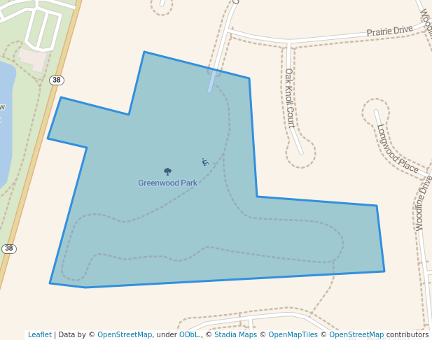 walking in Greenwood Park map in Marysville