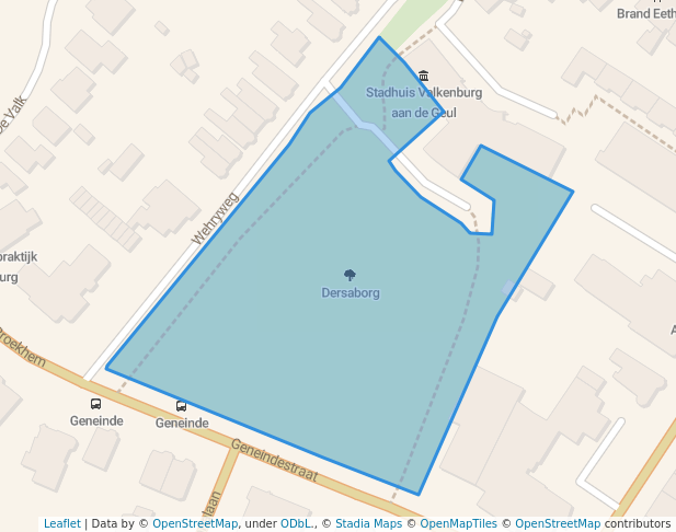 walking in Dersaborg map in Valkenburg