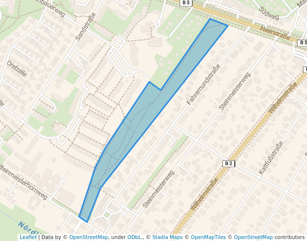 Grünzug am Langen Becken