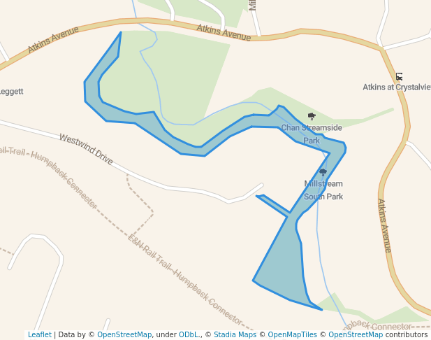 Millstream South Park in Victoria | Map and Routes