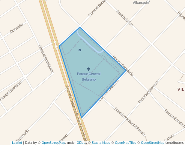 Parque General Belgrano in Monte Chingolo | Map and Routes