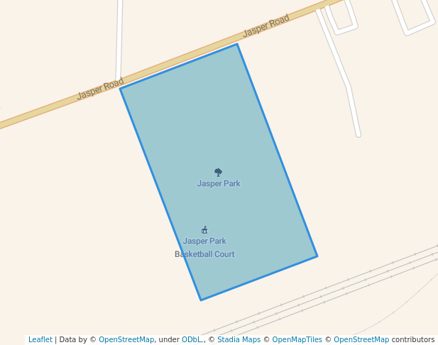 walking in Jasper Park map in Barstow