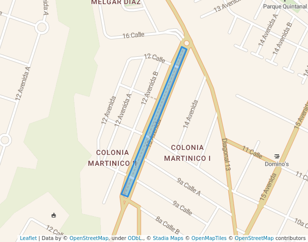 Parque y paso peatonal Martinico