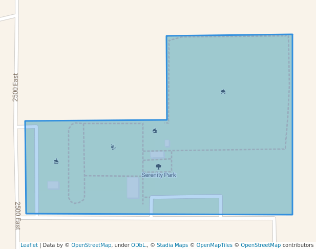 walking in Serenity Park map in Ballard