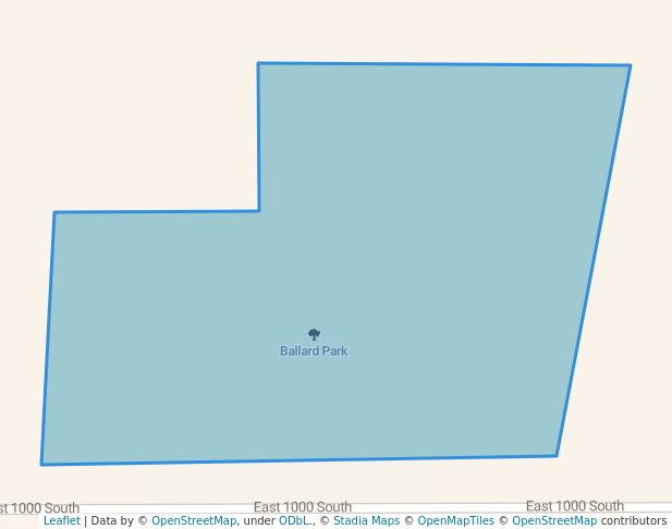 walking in Ballard Park map in Ballard