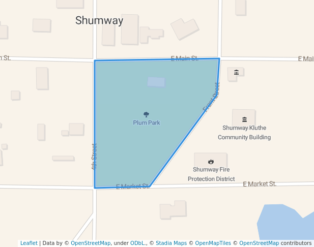 walking in Plum Park map in Shumway