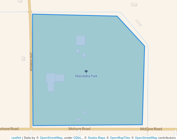 walking in Manataba Park map in Parker