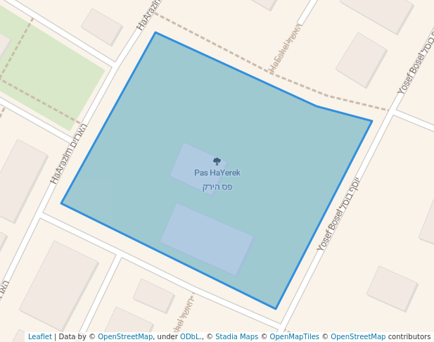 walking in Pas HaYerek map in Haifa