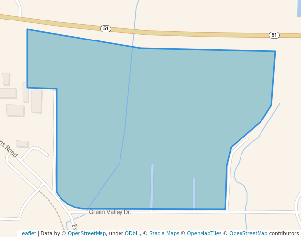 walking in Mannford Park map in Mannford