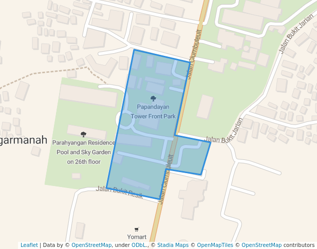 Papandayan Tower Front Park