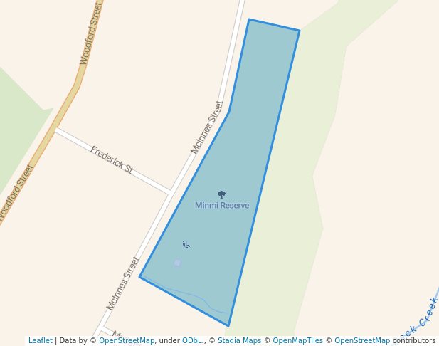 walking in Minmi Reserve map in Minmi