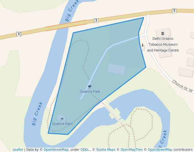 walking in Quance Park map in Delhi