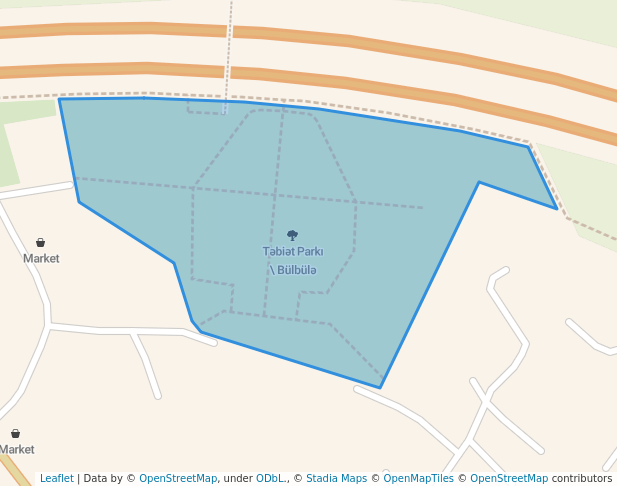 walking in Təbiət Parkı map in Baku