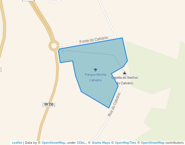 walking in Parque Monte Calvário map in Campo de Besteiros