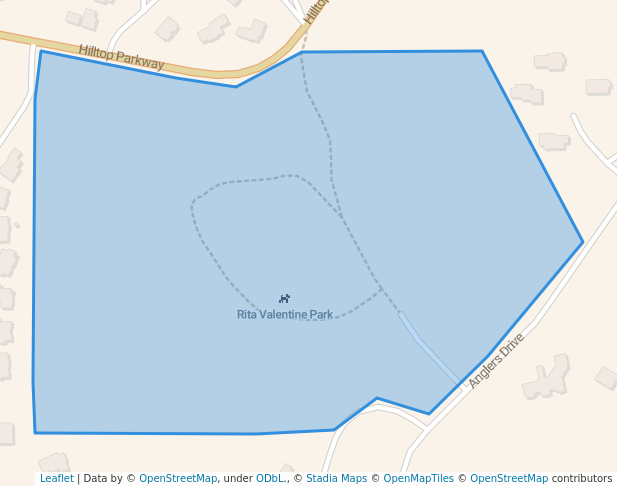 walking in Rita Valentine Park map in Steamboat Springs