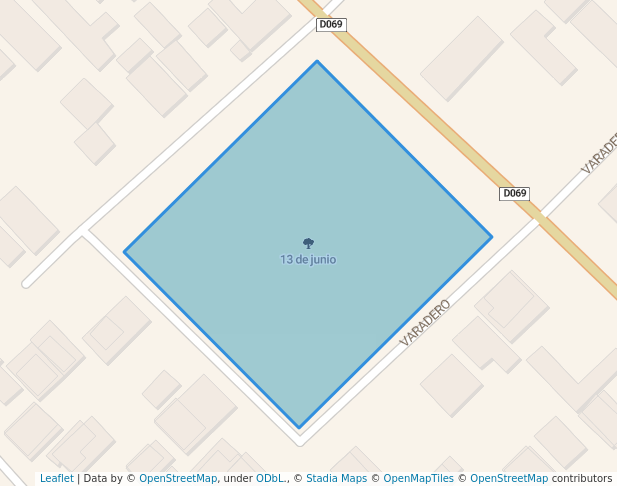 walking in 13 de junio map in San Lorenzo