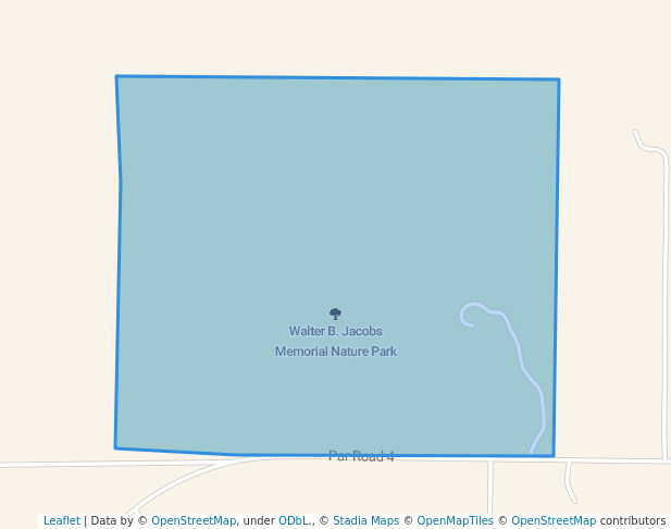 walking in Walter B. Jacobs Memorial Nature Park map in Mooringsport