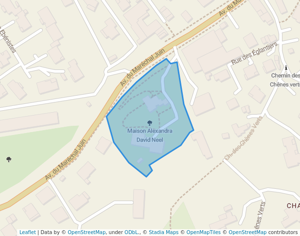 walking in Maison Alexandra David Neel map in Digne-les-Bains