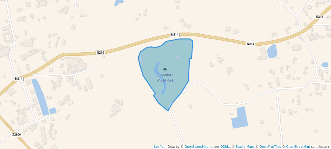 walking in Adventure World Park map in Dhopagul