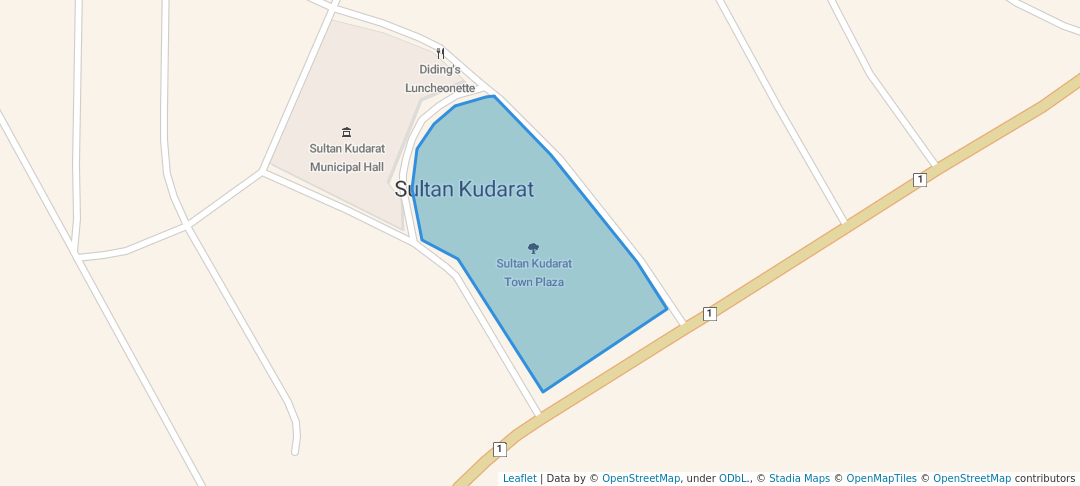 walking in Sultan Kudarat Town Plaza map in Sultan Kudarat