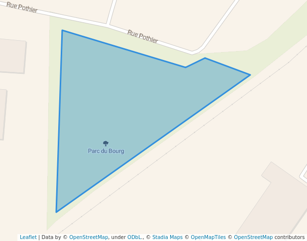 walking in Parc du Bourg map in Saint-Hyacinthe