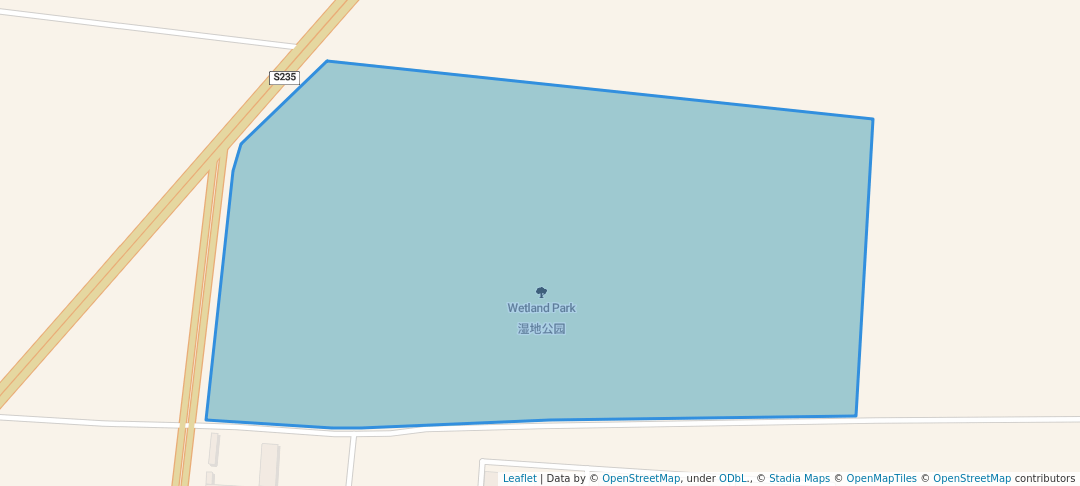 walking in Wetland Park map in Bao Ding Shi