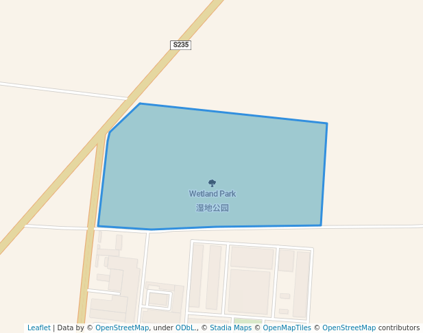 walking in Wetland Park map in Bao Ding Shi