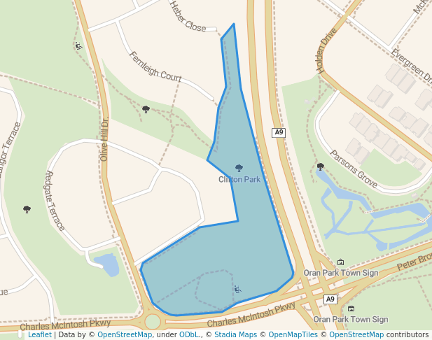 walking in Clifton Park map in Cobbitty