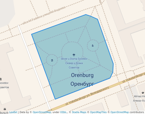 Сквер у Дома Советов