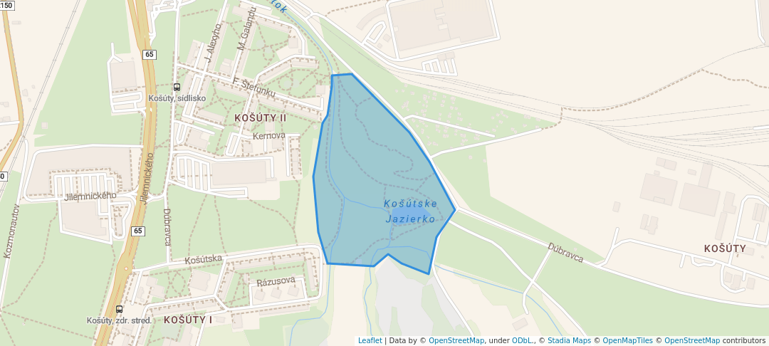 walking in Jazierko a lokalita hrádok map in Martin