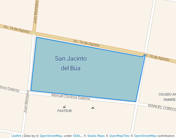 walking in PARQUE CENTRAL SAN JACINTO DEL BÚA map in San Jacinto del Búa