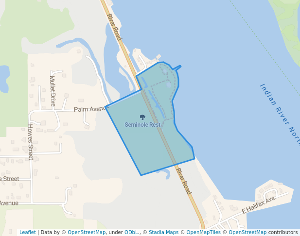 walking in Seminole Rest map in Oak Hill