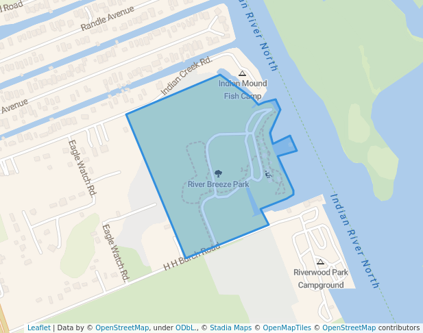 walking in River Breeze Park map in Oak Hill